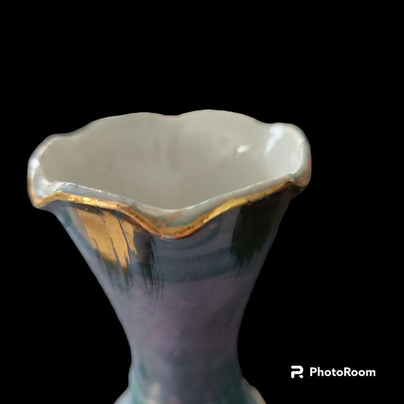 Vintage Japanese Moriage Dragonware Vase Souvenir Washington DC Original Sticker - Picture 6 of 7